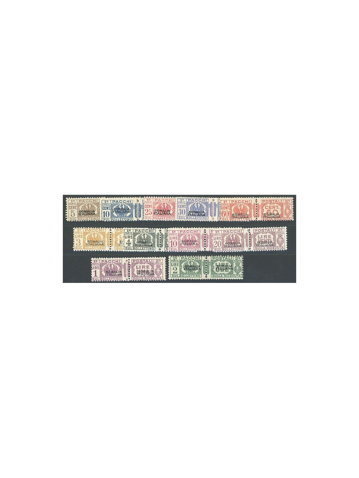 ITALIAN SOMALIA 1928-41 Postal parcels 11v MH*