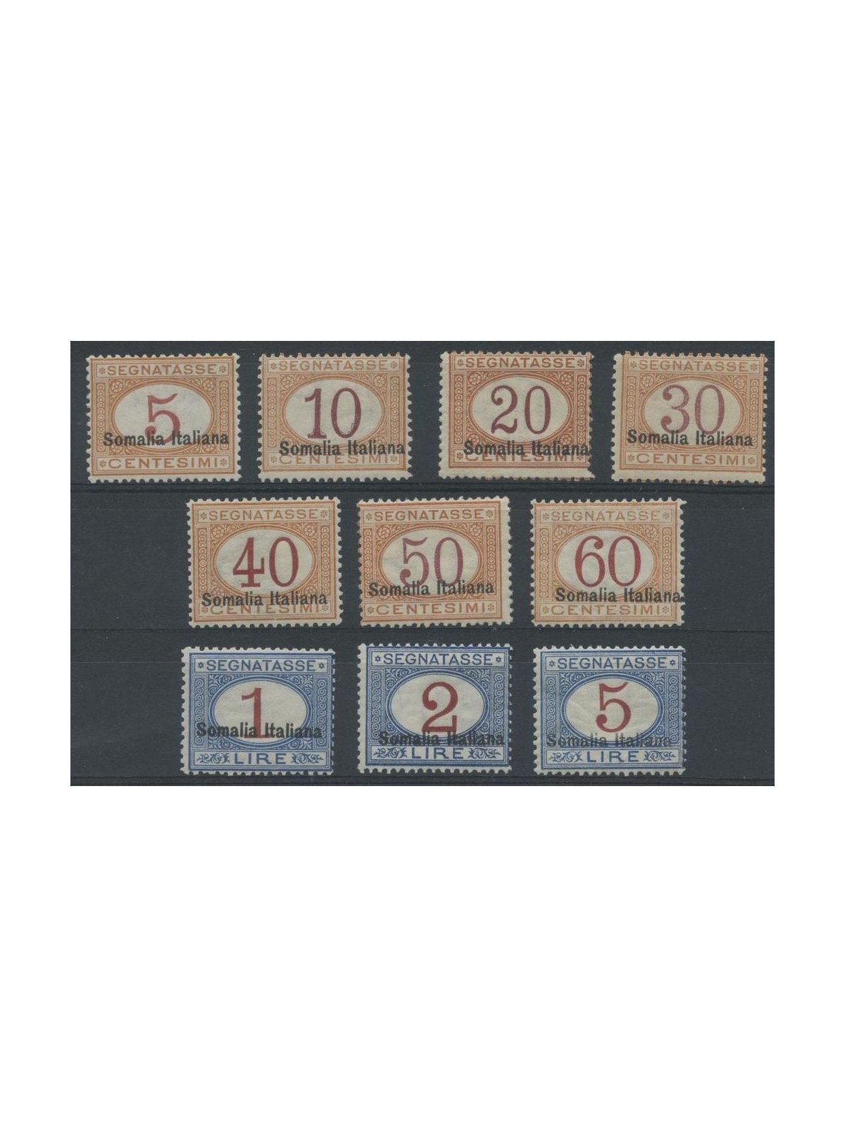 ITALIAN SOMALIA 1920 Postage Due 10v MH*