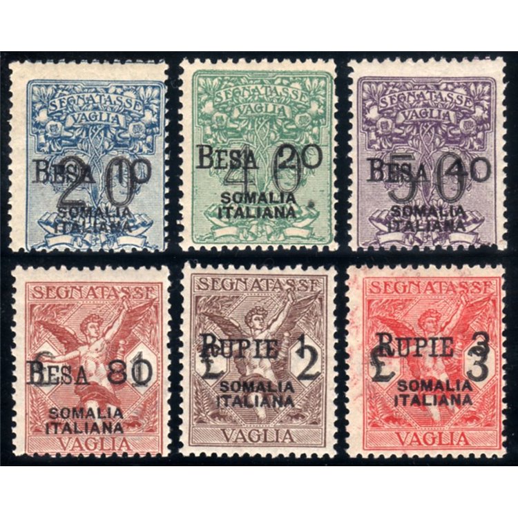 SOMALIA ITALIANA 1924 Segnatasse vaglia 6v MH*