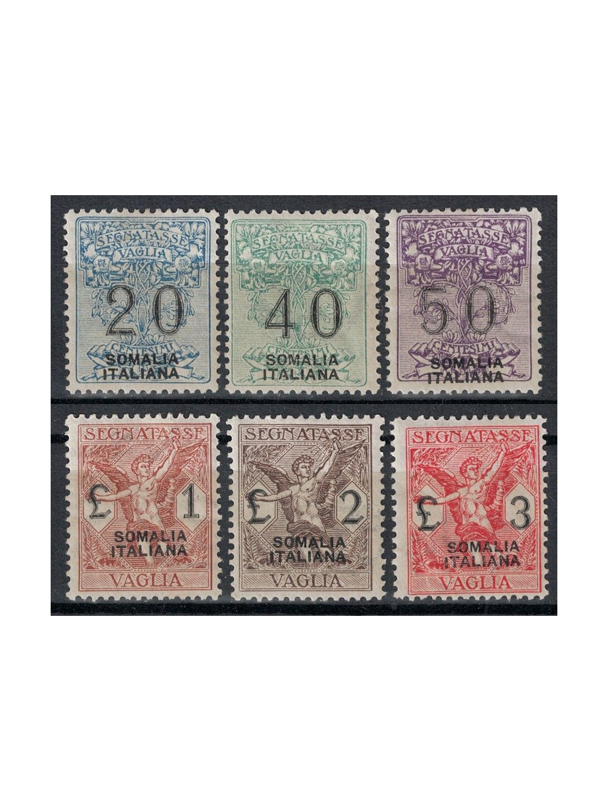 ITALIAN SOMALIA 1926 Postage due money order 6v MH*