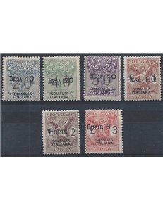 SOMALIA ITALIANA 1926 Segnatasse vaglia 6v MH*