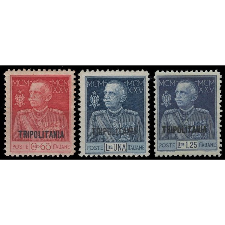 TRIPOLITANIA 1925-26 Giubileo del Re dent. 11 3v MH*