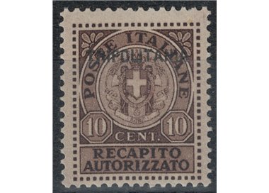TRIPOLITANIA 1931 Recapito autorizzato bruno MH* ©