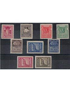 AEGEAN 1929 Pictorial Series 9v MNH** ©