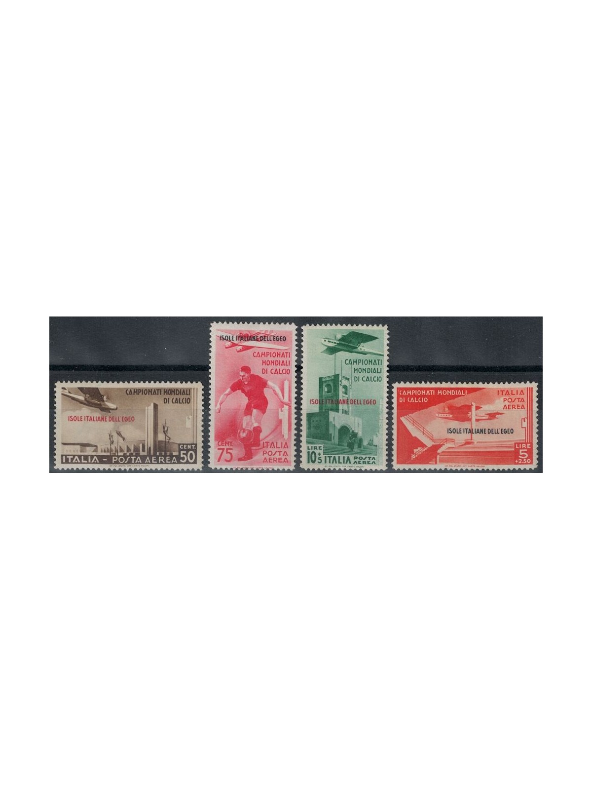 EGEO 1934 Football World Championship (airmail) 4v MH*