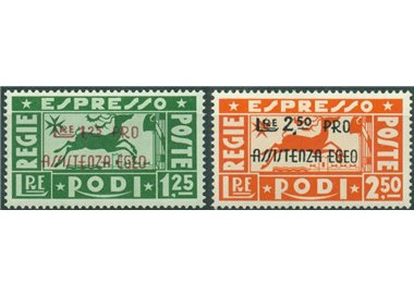 AEGEAN 1943 Pro Aegean Assistance, express 2v MH*