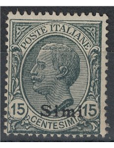 EGEO SIMI 1921 15c ardesia MH*