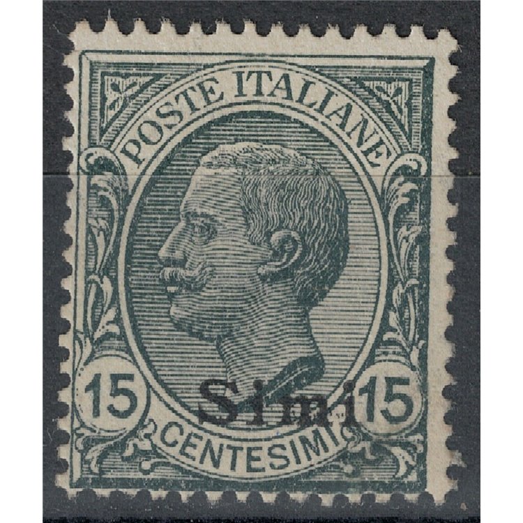 EGEO SIMI 1921 15c slate MH*