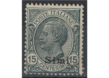 EGEO SIMI 1921 15c ardesia MH*