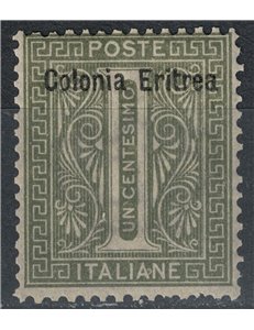 ERITREA 1893 1c olive green MH*