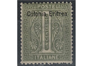 ERITREA 1893 1c olive green MH*