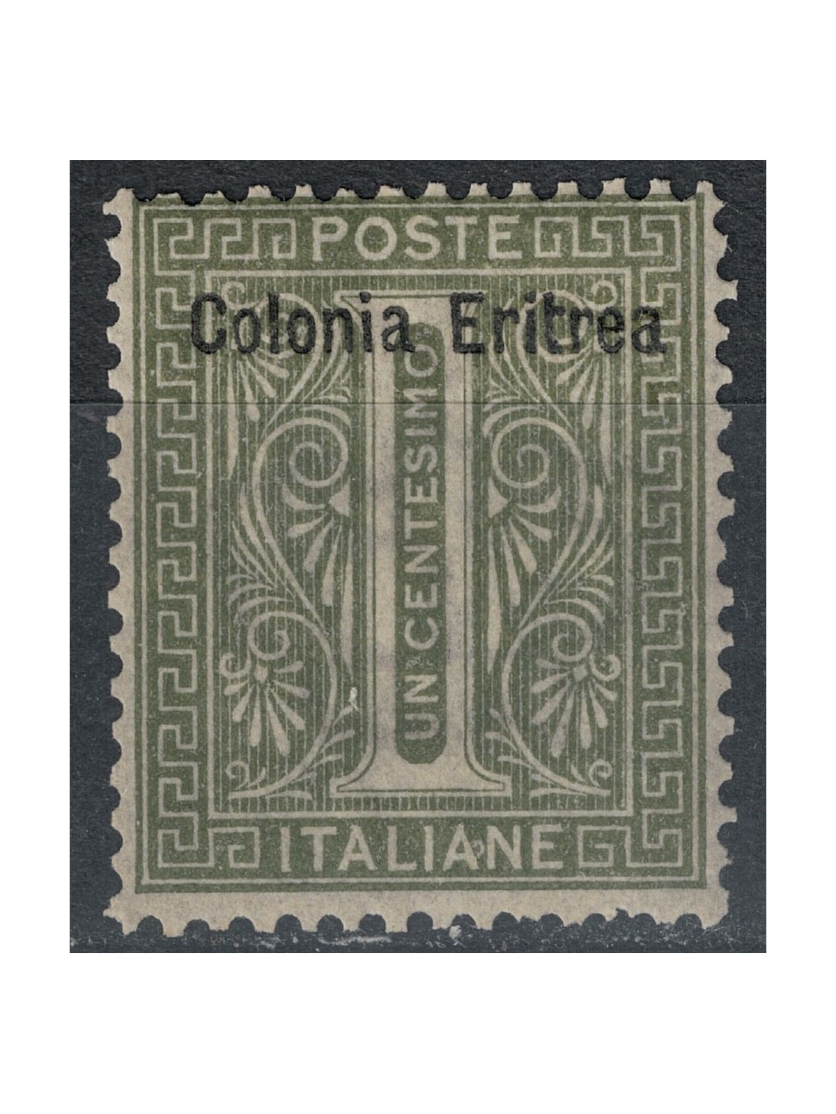 ERITREA 1893 1c olive green MH*