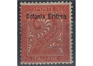 ERITREA 1893 2c bruno rosso MH*
