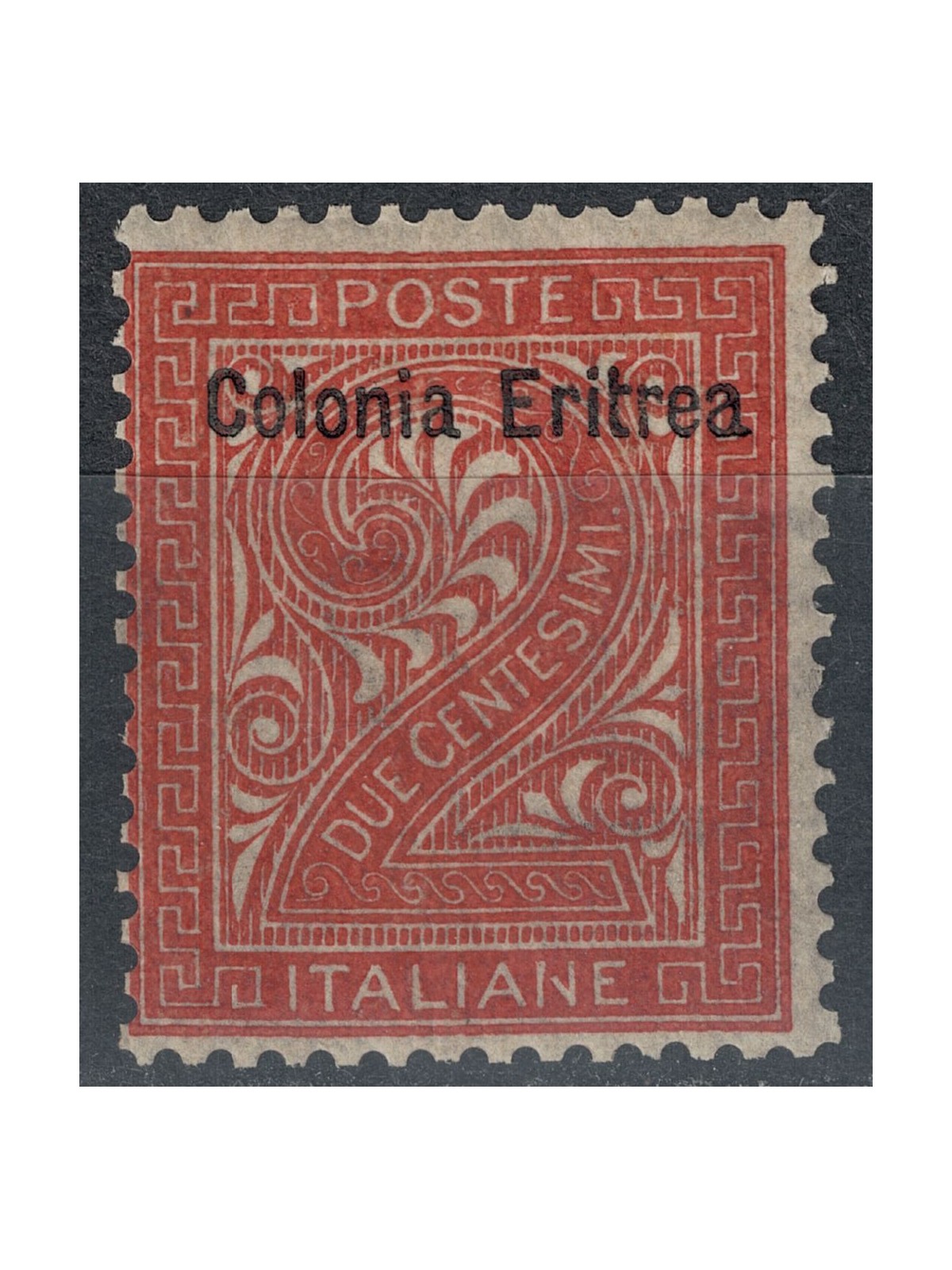 ERITREA 1893 2c bruno rosso MH*