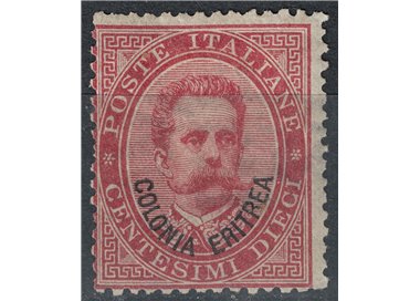 ERITREA 1893 10c carmine MH*