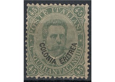 ERITREA 1893 45c verde grigio MH*