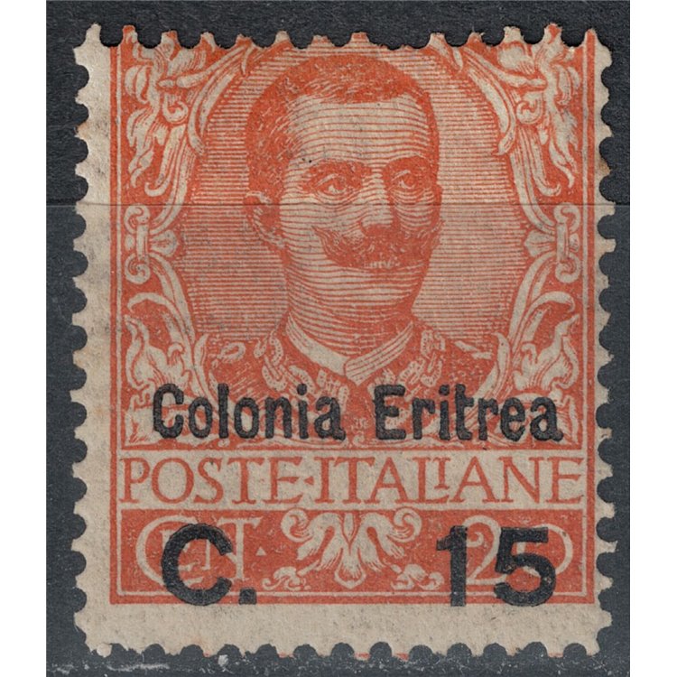 ERITREA 1905 Floral 15c on 20c MH*