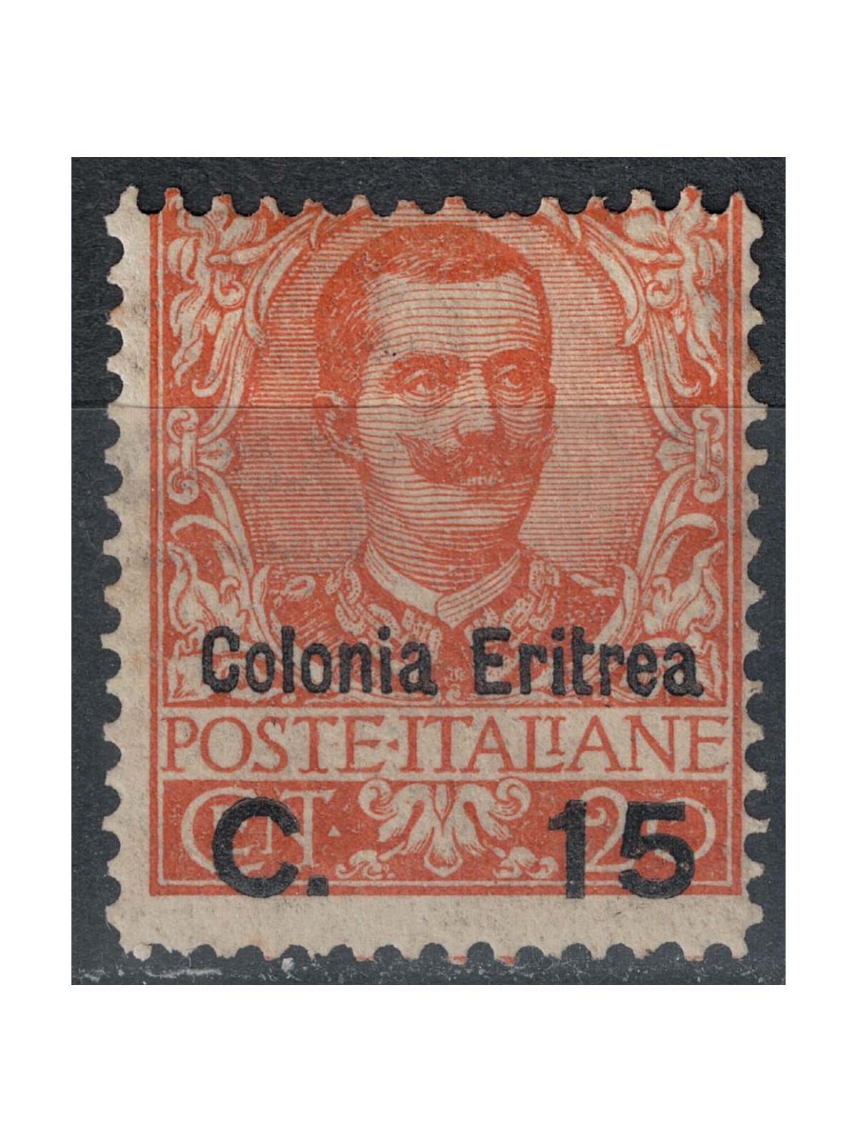 ERITREA 1905 Floral 15c on 20c MH*