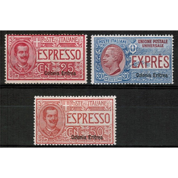 ERITREA 1907-21 Express trains 3v MH*