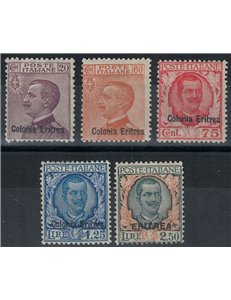 ERITREA 1928-29 Serie ordinaria 5v MH*