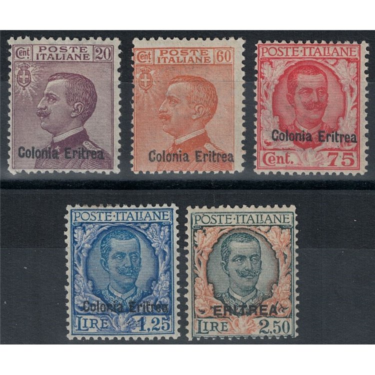 ERITREA 1928-29 Serie ordinaria 5v MH*