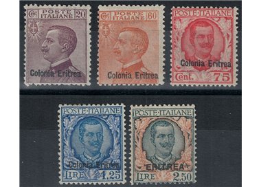 ERITREA 1928-29 Ordinary series 5v MH*