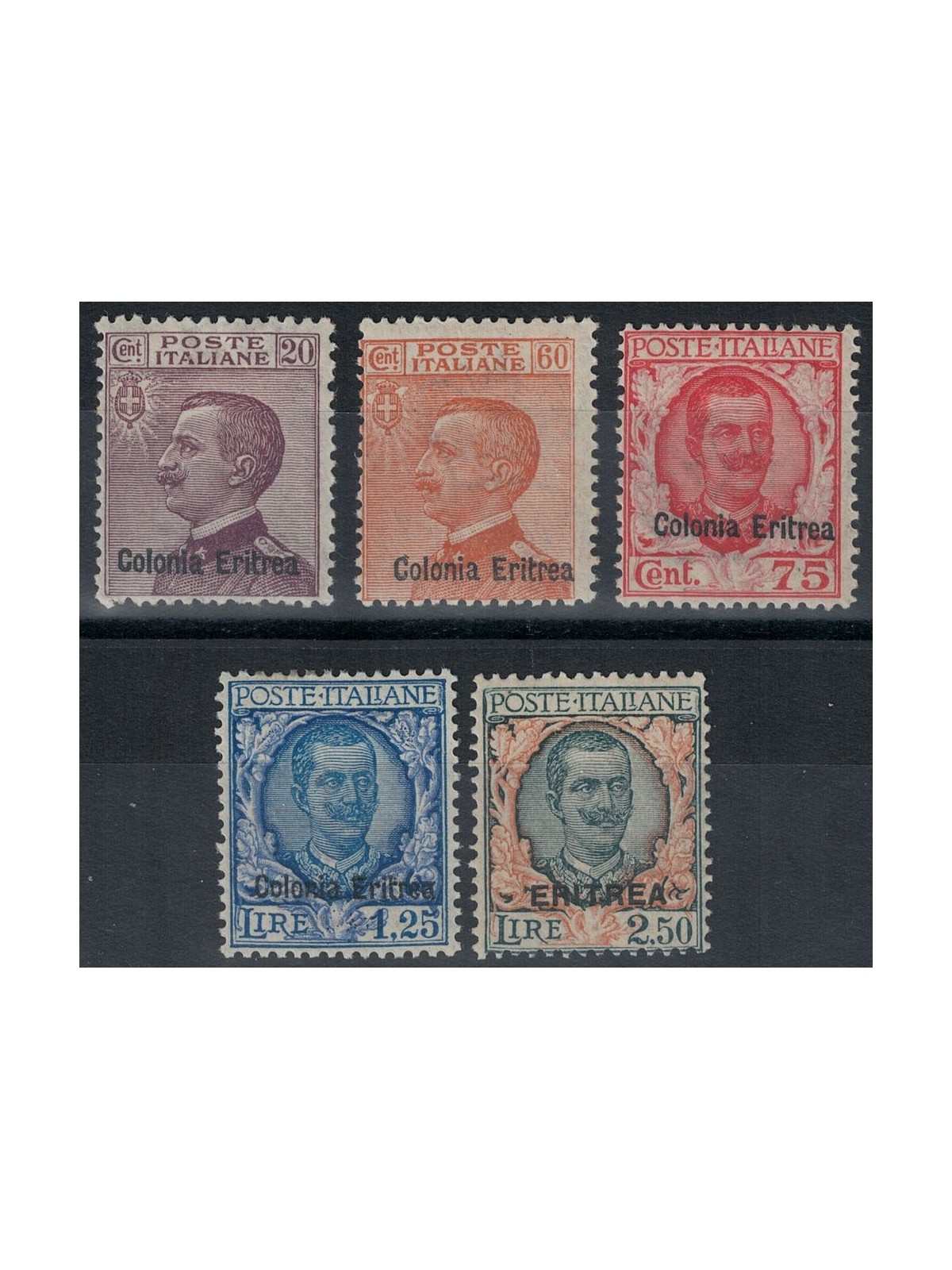 ERITREA 1928-29 Serie ordinaria 5v MH*