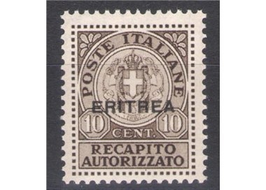 ERITREA 1939 Authorized delivery MH*