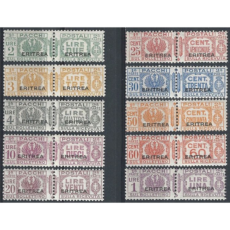COLONIE ERITREA 1927-37 Pacchi postali 10v MH*