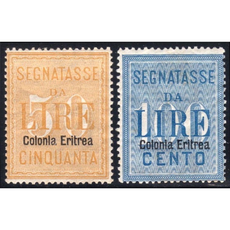 ERITREA 1903 Postage Due 2v MH*