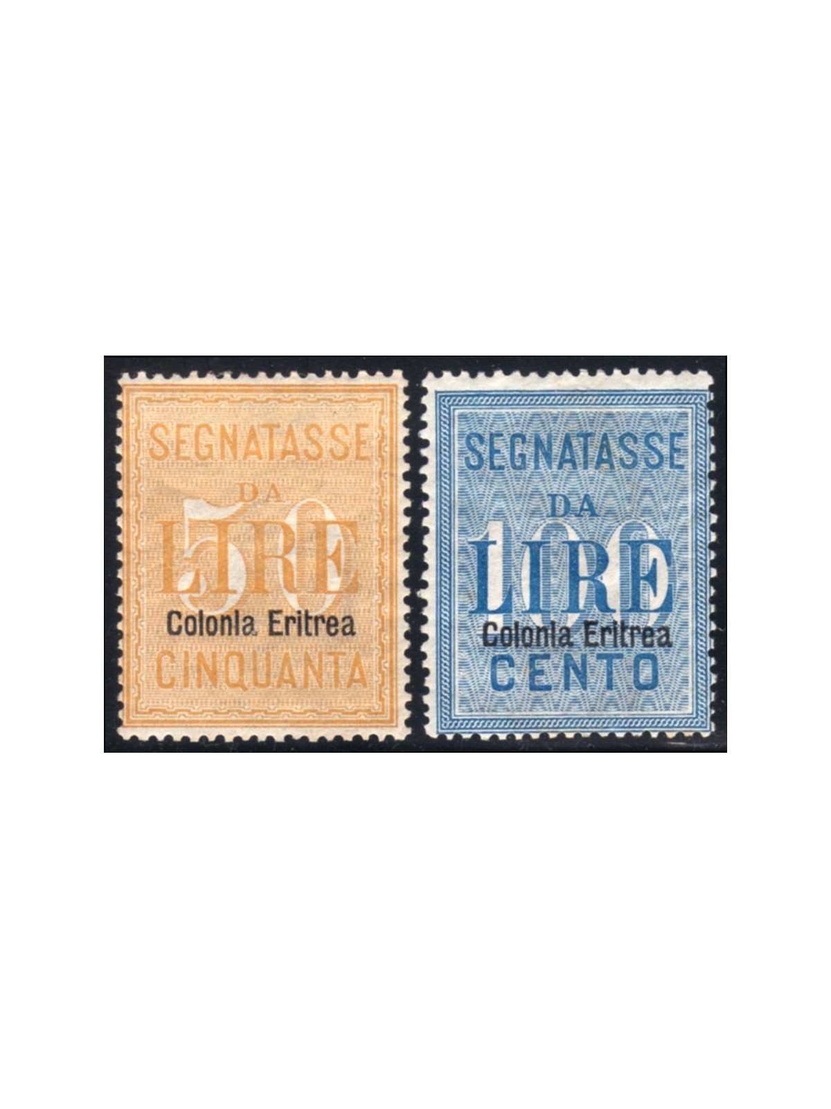 ERITREA 1903 Postage Due 2v MH*