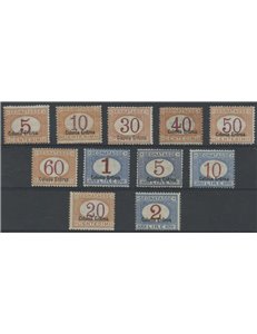 ERITREA 1920-26 Postage Due 11v MH* ©