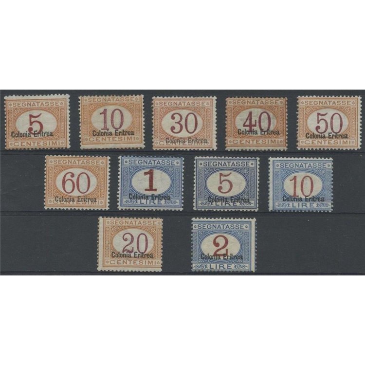 ERITREA 1920-26 Segnatasse 11v MH* ©