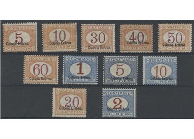 ERITREA 1920-26 Segnatasse 11v MH* ©