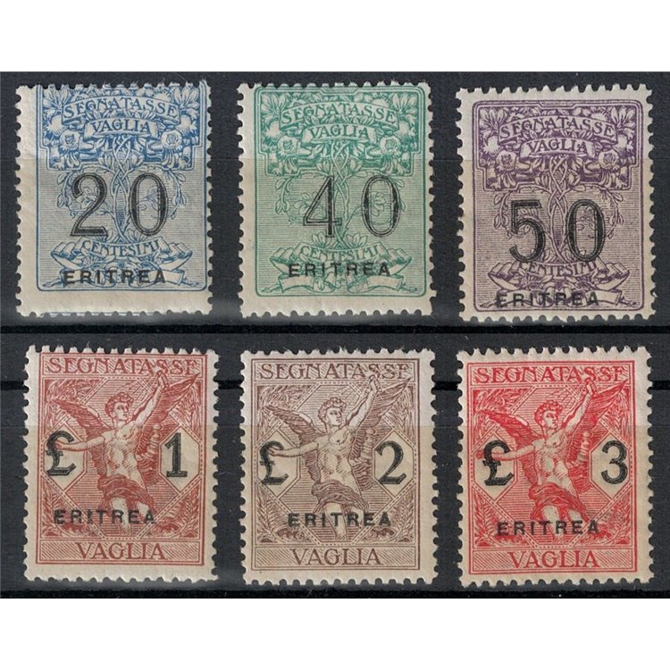 ERITREA 1924 Segnatasse vaglia 6v MH*