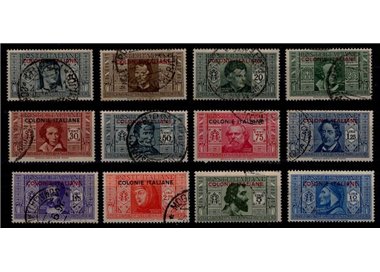 COLONIE EMISSIONI GENERALI 1932 Dante Alighieri 12v us