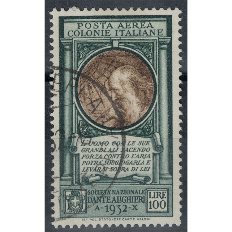 COLONIE GENERAL ISSUES 1932 Dante Alighieri £100 us
