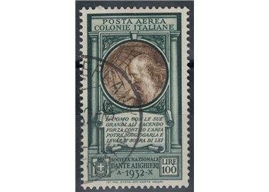 COLONIE GENERAL ISSUES 1932 Dante Alighieri £100 us