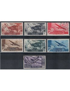COLONIES GENERAL ISSUES 1933 Occupation of Eritrea (airmail) 7v us