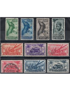 COLONIES GENERAL ISSUES 1933 March on Rome 10v us