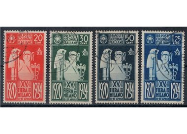 COLONIE GENERAL ISSUES 1934 Milan Fair 4v us