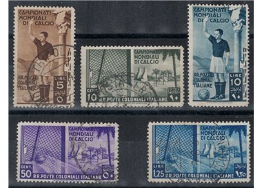 COLONIE EMISSIONI GENERALI 1934 Campionati di calcio 5v us