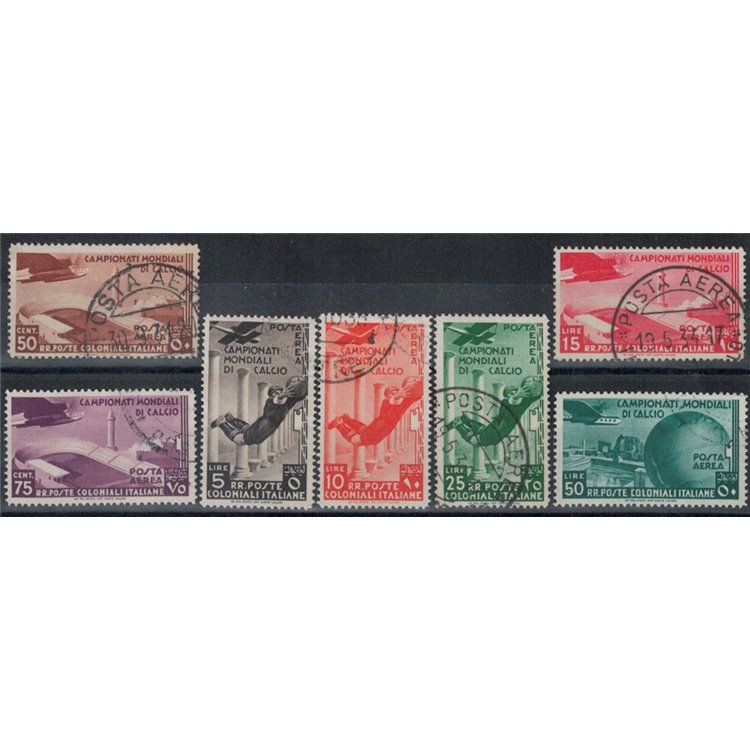 COLONIES GENERAL ISSUES 1934 Football Championships (Airmail) 7v us