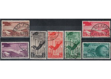 COLONIE EMISSIONI GENERALI 1934 Campionati di calcio (posta aerea) 7v us