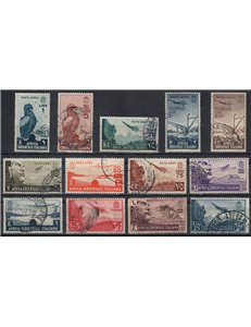 AFRICA ORIENTALE ITALIANA 1938 Serie Pittorica (posta aerea) 13v us