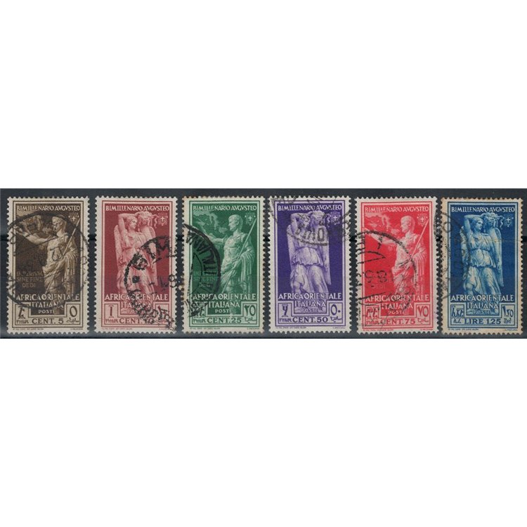 ITALIAN EAST AFRICA 1938 Bimillenary Augustus 6v us