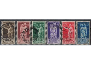AFRICA ORIENTALE ITALIANA 1938 Bimillenario Augusto 6v us