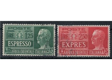 AFRICA ORIENTALE ITALIANA 1938 Espressi 2v us