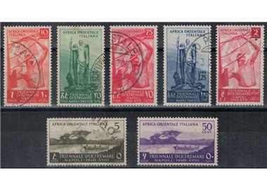 ITALIAN EAST AFRICA 1940 Overseas Triennial 7v us