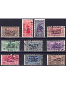 AEGEAN CASTELROSSO 1932 Giuseppe Garibaldi 10v us